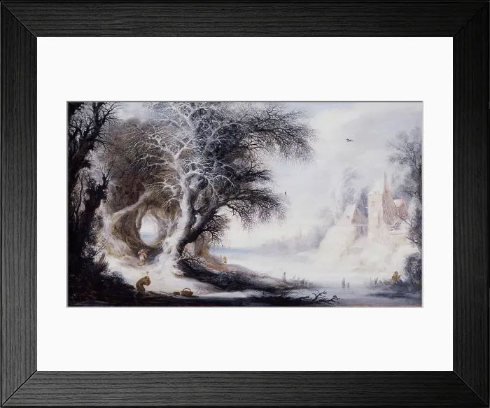 Framed Print : Winter Landscape, between 1610 and 1650. Creator: Gysbrecht Leytens Framed Print : Winter Landscape, between 1610 and 1650. Creator: Gysbrecht Leytens
