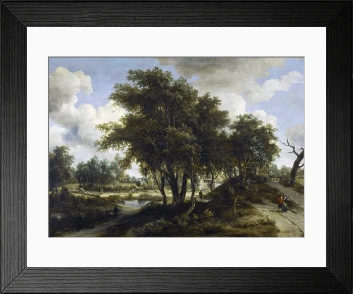 Framed Print : The Cottage, c1663. Creator: Meindert Hobbema Framed Print : The Cottage, c1663. Creator: Meindert Hobbema