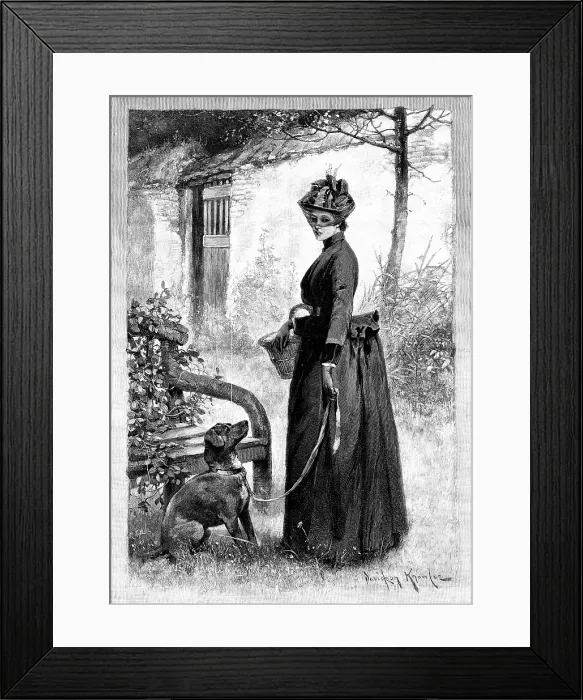 Framed Print : The Old Home Revisited, 1890. Creator: R. Taylor Framed Print : The Old Home Revisited, 1890. Creator: R. Taylor