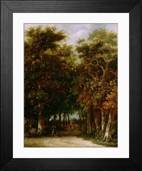 Framed Print : Landscape with Hunter, between 1665 and 1670. Creator: Roelof van Vries Framed Print : Landscape with Hunter, between 1665 and 1670. Creator: Roelof van Vries