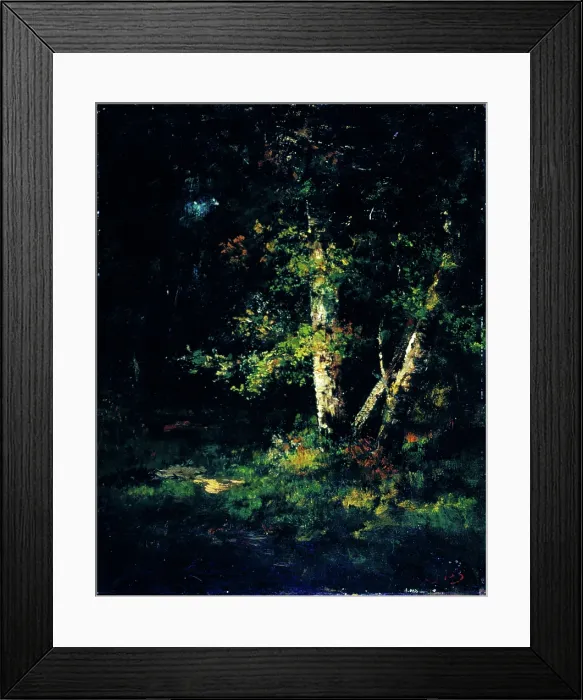 Framed Print : Forest Scene, c1830-1870. Creator: Narcisse Virgile Diaz de la Pena Framed Print : Forest Scene, c1830-1870. Creator: Narcisse Virgile Diaz de la Pena