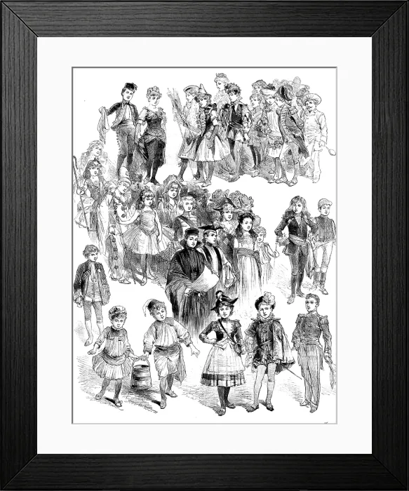 Framed Print : Juvenile Fancy-Dress Ball given by the Lady Mayoress at the Mansion House, 1890. Creator: R. Taylor Framed Print : Juvenile Fancy-Dress Ball given by the Lady Mayoress at the Mansion House, 1890. Creator: R. Taylor