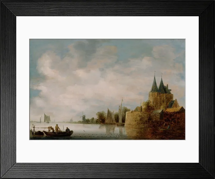 Framed Print : View of the North Port at Hoorn, 1648. Creator: Wouter Knijff Framed Print : View of the North Port at Hoorn, 1648. Creator: Wouter Knijff