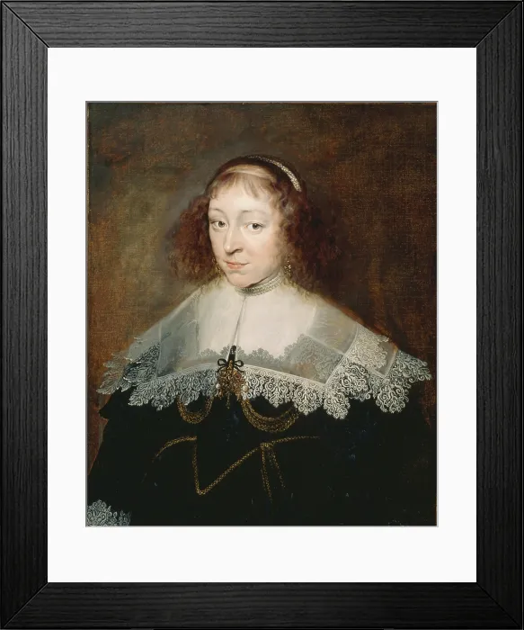 Framed Print : Portrait of a Young Woman, late 1630s. Creator: Unknown Framed Print : Portrait of a Young Woman, late 1630s. Creator: Unknown