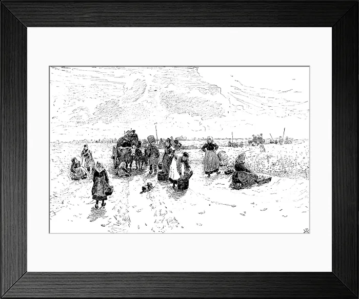 Framed Print : Royal Society of Painters in Water Colours: 'The Vintage, ' Medoc - Robert W. Allan, 1890. Creator: Unknown Framed Print : Royal Society of Painters in Water Colours: 'The Vintage, ' Medoc - Robert W. Allan, 1890. Creator: Unknown