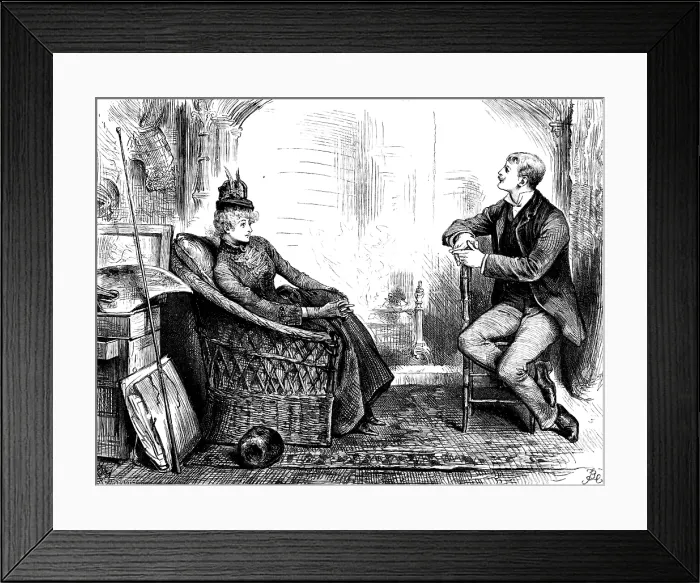 Framed Print : 'If you are the cleverest man in London, you are also the most heartless', 1890. Creator: R. Taylor Framed Print : 'If you are the cleverest man in London, you are also the most heartless', 1890. Creator: R. Taylor