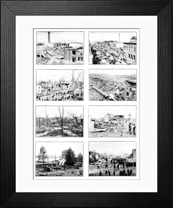 Framed Print : The Cyclone at Louisville, Kentucky, United States, 1890. Creator: Unknown Framed Print : The Cyclone at Louisville, Kentucky, United States, 1890. Creator: Unknown
