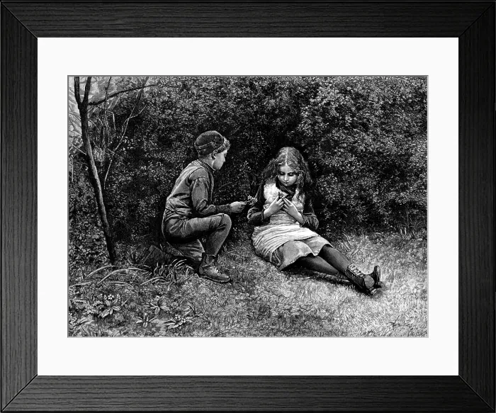 Framed Print : The Happy Days of Spring, 1890. Creator: Unknown