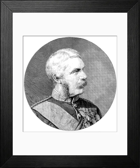 Framed Print : Field-Marshal Sir Frederick Paul Haines, G.C.B. 1890. Creator: Unknown Framed Print : Field-Marshal Sir Frederick Paul Haines, G.C.B. 1890. Creator: Unknown