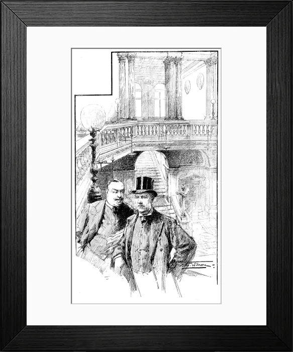 Framed Print : The Staircase, Carlton Club, 1890. Creator: Unknown Framed Print : The Staircase, Carlton Club, 1890. Creator: Unknown