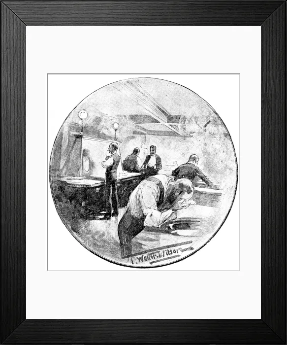 Framed Print : The Lavatory, Carlton Club, 1890. Creator: Unknown Framed Print : The Lavatory, Carlton Club, 1890. Creator: Unknown