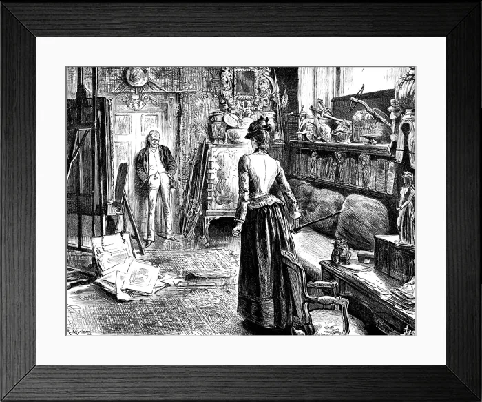Framed Print : 'Now, my lovely lady, ' he said, ...'you have had your innings, and I am going to have mine', 1890. Creator: R. Taylor Framed Print : 'Now, my lovely lady, ' he said, ...'you have had your innings, and I am going to have mine', 1890. Creator: R. Taylor