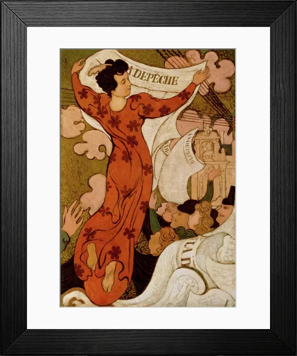 Framed Print : La Depeche de Toulouse, 1892. Creator: Maurice Denis Framed Print : La Depeche de Toulouse, 1892. Creator: Maurice Denis