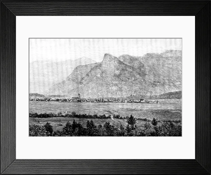 Framed Print : Ober-Ammergau, Bavaria, where the 'Passion Play' is performed, 1890. Creator: Unknown Framed Print : Ober-Ammergau, Bavaria, where the 'Passion Play' is performed, 1890. Creator: Unknown