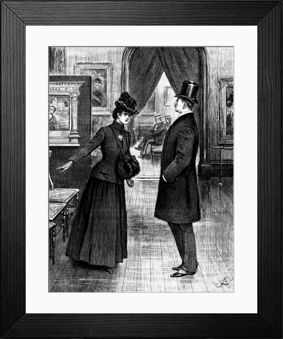 Framed Print : 'Go, and do not speak to me again!...Go, I say!', 1890. Creator: R. Taylor Framed Print : 'Go, and do not speak to me again!...Go, I say!', 1890. Creator: R. Taylor