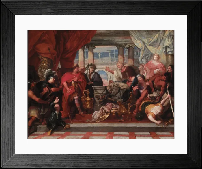 Framed Print : Scene of Sacrifice, 1660s. Creator: Circle of Sebastiano Mazzoni Framed Print : Scene of Sacrifice, 1660s. Creator: Circle of Sebastiano Mazzoni
