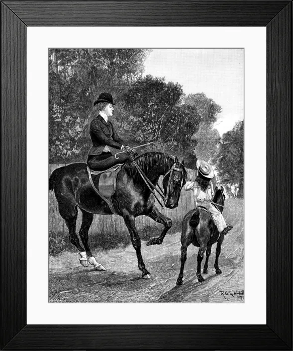 Framed Print : 'Her Protector', by R. C. Woodville, 1890. Creator: P Naumann Framed Print : 'Her Protector', by R. C. Woodville, 1890. Creator: P Naumann