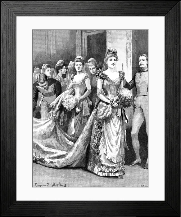 Framed Print : At the Queen's Drawingroom, 1890. Creator: R. Taylor Framed Print : At the Queen's Drawingroom, 1890. Creator: R. Taylor
