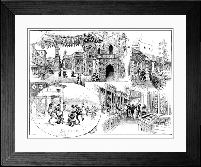Framed Print : The Beatrice Exhibition at Florence, 1890. Creator: Carl Hentschel Framed Print : The Beatrice Exhibition at Florence, 1890. Creator: Carl Hentschel