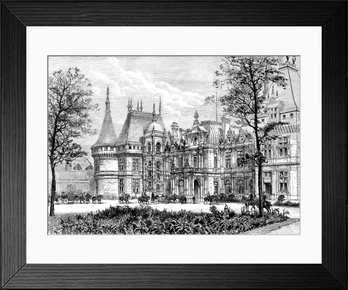 Framed Print : Arrival of the Queen at Waddesdon Manor, 1890. Creator: Unknown Framed Print : Arrival of the Queen at Waddesdon Manor, 1890. Creator: Unknown