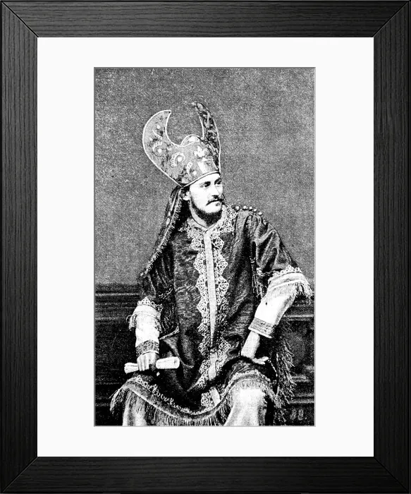 Framed Print : The Passion Play at Ober-Ammergau in Bavaria: Nathaniel (Sebastian Lang), 1890. Creator: Unknown Framed Print : The Passion Play at Ober-Ammergau in Bavaria: Nathaniel (Sebastian Lang), 1890. Creator: Unknown