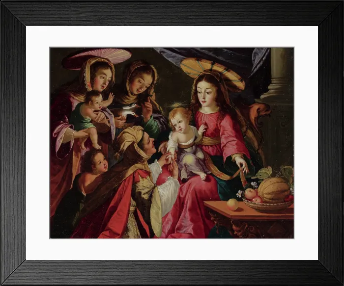 Framed Print : Reading the Fate of the Christ Child, 1667. Creator: Josefa de Ayala Framed Print : Reading the Fate of the Christ Child, 1667. Creator: Josefa de Ayala