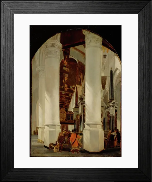 Framed Print : The Nieuwe Kerk at Delft with the Tomb of Willem the Silent, c.between 1650 and 1651. Creator: Unknown Framed Print : The Nieuwe Kerk at Delft with the Tomb of Willem the Silent, c.between 1650 and 1651. Creator: Unknown