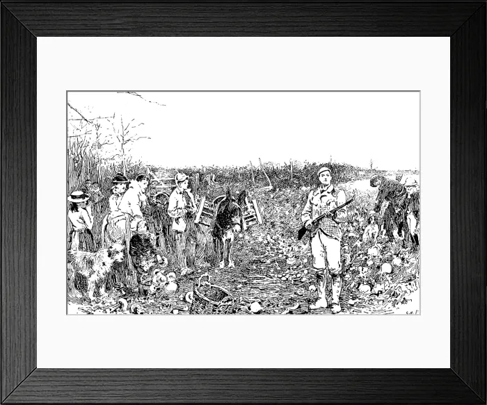 Framed Print : Sketches from the Picture Exhibitions: 'The Squire', J. R. Reid - Royal Academy, 1890. Creator: Carl Hentschel Framed Print : Sketches from the Picture Exhibitions: 'The Squire', J. R. Reid - Royal Academy, 1890. Creator: Carl Hentschel