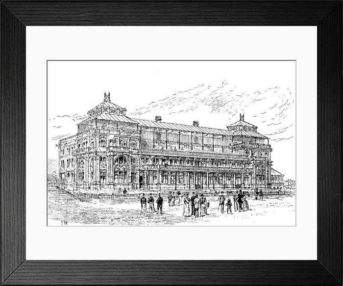 Framed Print : The new pavilion at Lord's Cricket Ground, 1890. Creator: Unknown Framed Print : The new pavilion at Lord's Cricket Ground, 1890. Creator: Unknown