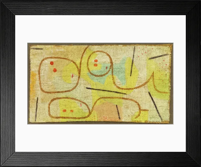 Framed Print : Reclining, c1937. Creator: Paul Klee