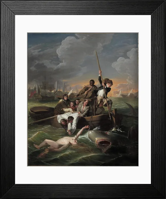 Framed Print : Watson and the Shark, 1782. Creator: John Singleton Copley Framed Print : Watson and the Shark, 1782. Creator: John Singleton Copley