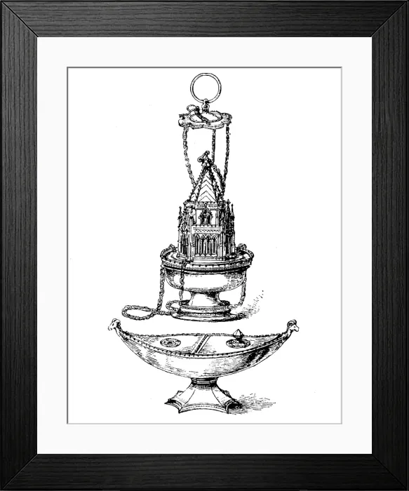 Framed Print : Curious pieces of old English silver found in Whittlesea Mere, 1890. Creator: Unknown Framed Print : Curious pieces of old English silver found in Whittlesea Mere, 1890. Creator: Unknown