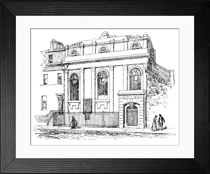 Framed Print : Meeting-House of the Plymouth Brethren, 1890. Creator: Unknown Framed Print : Meeting-House of the Plymouth Brethren, 1890. Creator: Unknown