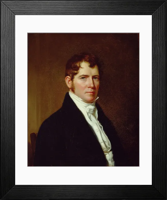 Framed Print : Portrait of a Man, c1820. Creator: John Vanderlyn Framed Print : Portrait of a Man, c1820. Creator: John Vanderlyn