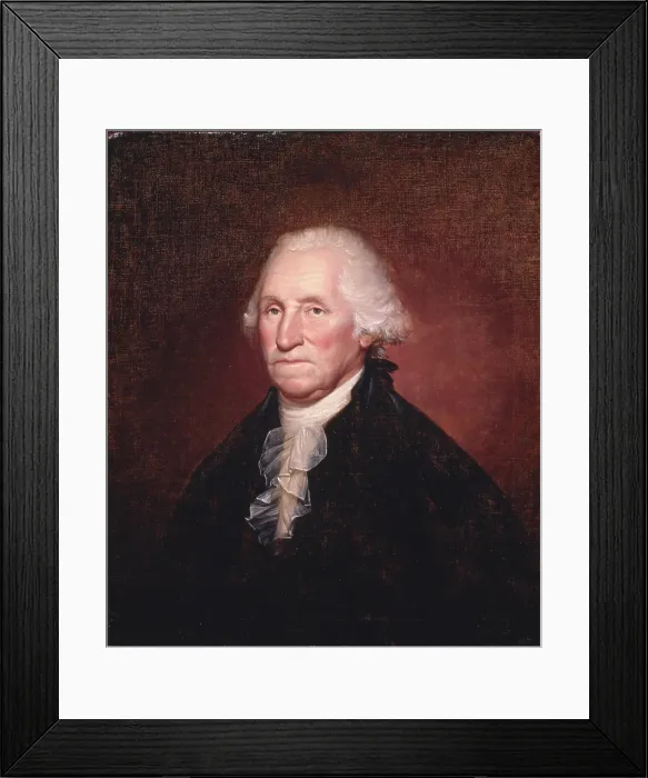 Framed Print : George Washington (The Gadsden-Morris-Clarke Portrait), 1795. Creator: Rembrandt Peale Framed Print : George Washington (The Gadsden-Morris-Clarke Portrait), 1795. Creator: Rembrandt Peale