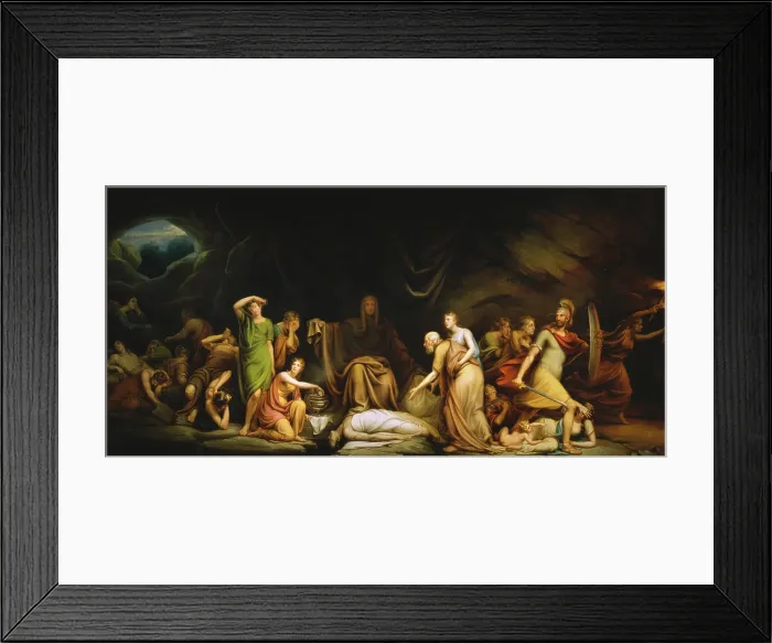 Framed Print : The Court of Death, 1820. Creator: Rembrandt Peale Framed Print : The Court of Death, 1820. Creator: Rembrandt Peale