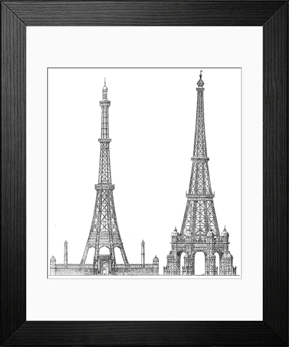 Framed Print : Prize designs for the Great Tower, 1890. Creator: Unknown Framed Print : Prize designs for the Great Tower, 1890. Creator: Unknown