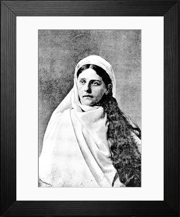 Framed Print : The Ober-Ammergau Passion Play: Mary the mother of Jesus (Rosa Lang), 1890. Creator: Unknown Framed Print : The Ober-Ammergau Passion Play: Mary the mother of Jesus (Rosa Lang), 1890. Creator: Unknown