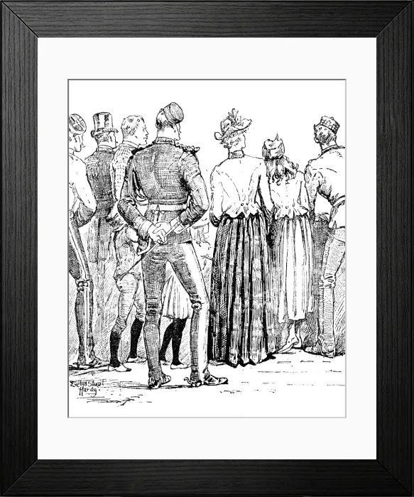 Framed Print : Sketches at the Royal Military Tournament...: spectators, 1890. Creator: Unknown Framed Print : Sketches at the Royal Military Tournament...: spectators, 1890. Creator: Unknown