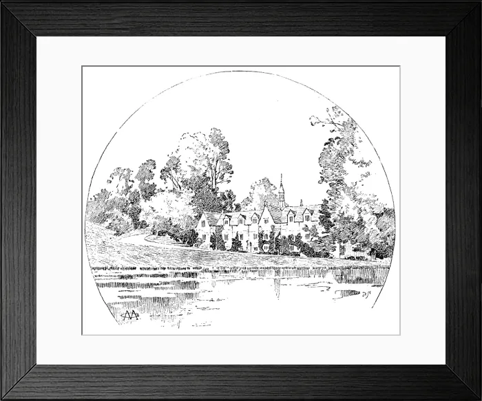 Framed Print : English Homes - No. XXIV. Audley End: the stables, 1890. Creator: Unknown Framed Print : English Homes - No. XXIV. Audley End: the stables, 1890. Creator: Unknown