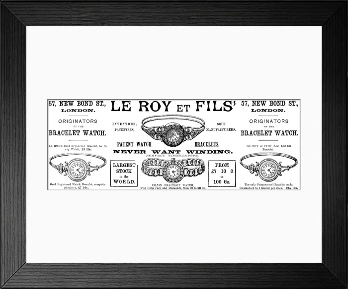 Framed Print : Advertisement for Le Roy et Fils, 1890. Creator: Unknown Framed Print : Advertisement for Le Roy et Fils, 1890. Creator: Unknown