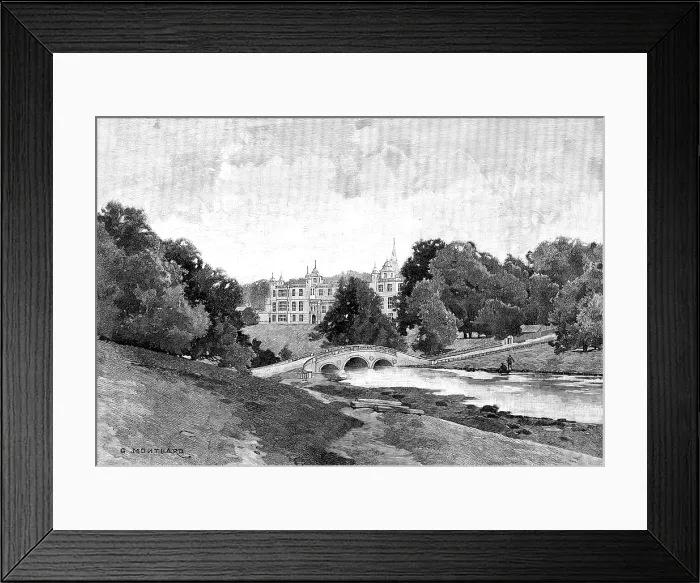 Framed Print : English Homes - No. XXIV. Audley End: view from the opposite side of the river, 1890. Creator: Unknown Framed Print : English Homes - No. XXIV. Audley End: view from the opposite side of the river, 1890. Creator: Unknown