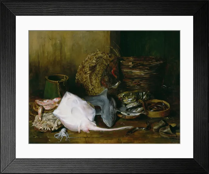 Framed Print : The Yield of the Waters, 1878. Creator: William Merritt Chase Framed Print : The Yield of the Waters, 1878. Creator: William Merritt Chase