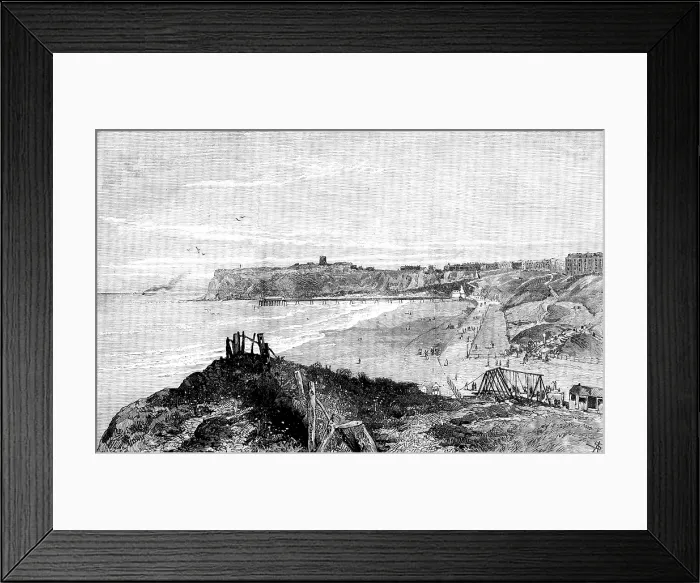 Framed Print : Scarborough: view from the North, 1890. Creator: Unknown Framed Print : Scarborough: view from the North, 1890. Creator: Unknown