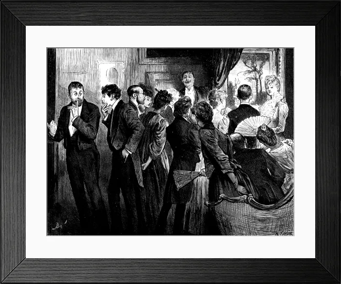 Framed Print : 'Ghosts!' he murmured...'Spectres!' replied the other. 'Phantoms and bogies!', 1890. Creator: R. Taylor Framed Print : 'Ghosts!' he murmured...'Spectres!' replied the other. 'Phantoms and bogies!', 1890. Creator: R. Taylor