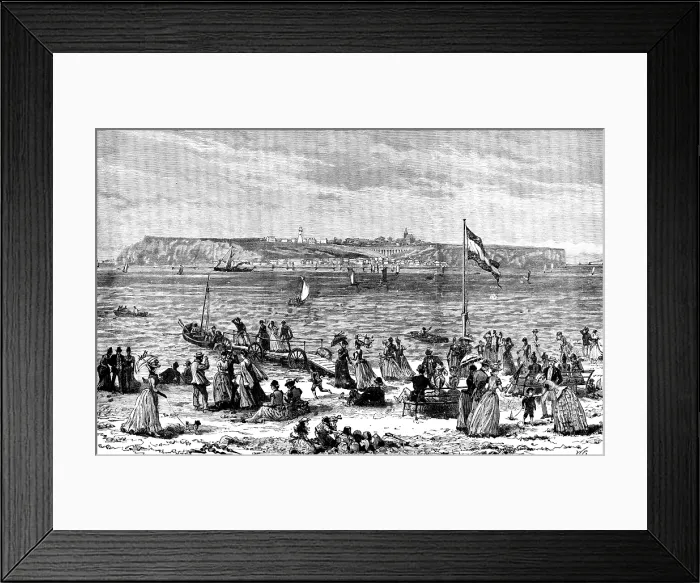 Framed Print : Heligoland, the island to be ceded to Germany, 1890. Creator: Unknown Framed Print : Heligoland, the island to be ceded to Germany, 1890. Creator: Unknown