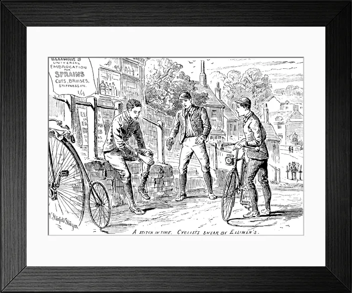 Framed Print : Advertisement for Elliman's Universal Embrocation, 1890. Creator: William Stanfield Sturgess Framed Print : Advertisement for Elliman's Universal Embrocation, 1890. Creator: William Stanfield Sturgess