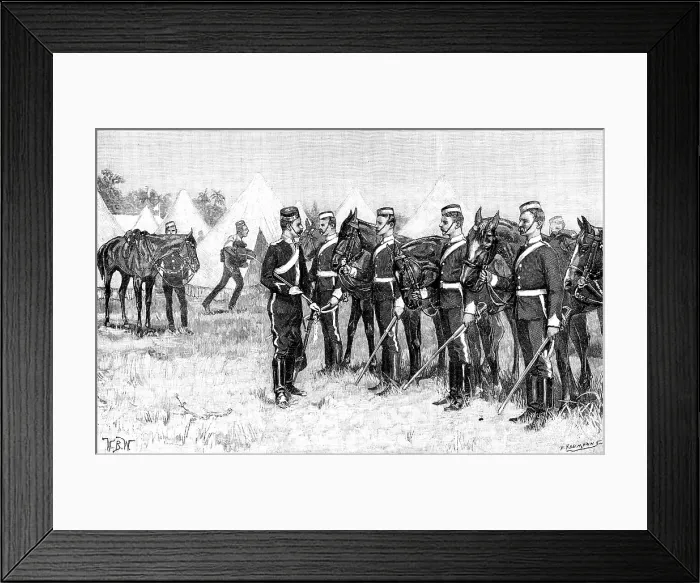 Framed Print : Colonial Volunteers: the Natal Carabineers, 1890. Creator: P Naumann Framed Print : Colonial Volunteers: the Natal Carabineers, 1890. Creator: P Naumann