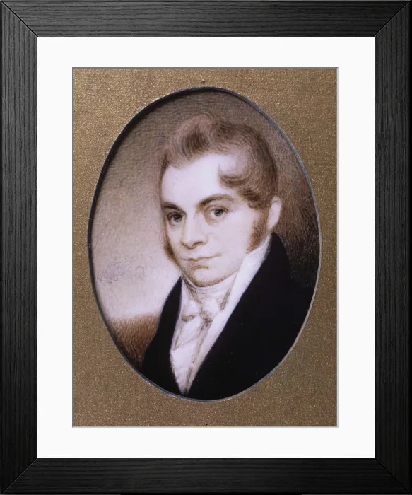 Framed Print : Portrait of the Artist, between 18th and 19th century. Creator: Elkanah Tisdale Framed Print : Portrait of the Artist, between 18th and 19th century. Creator: Elkanah Tisdale