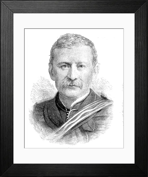 Framed Print : The late General Frederick Brine, R.E. 1890. Creator: R. Taylor Framed Print : The late General Frederick Brine, R.E. 1890. Creator: R. Taylor